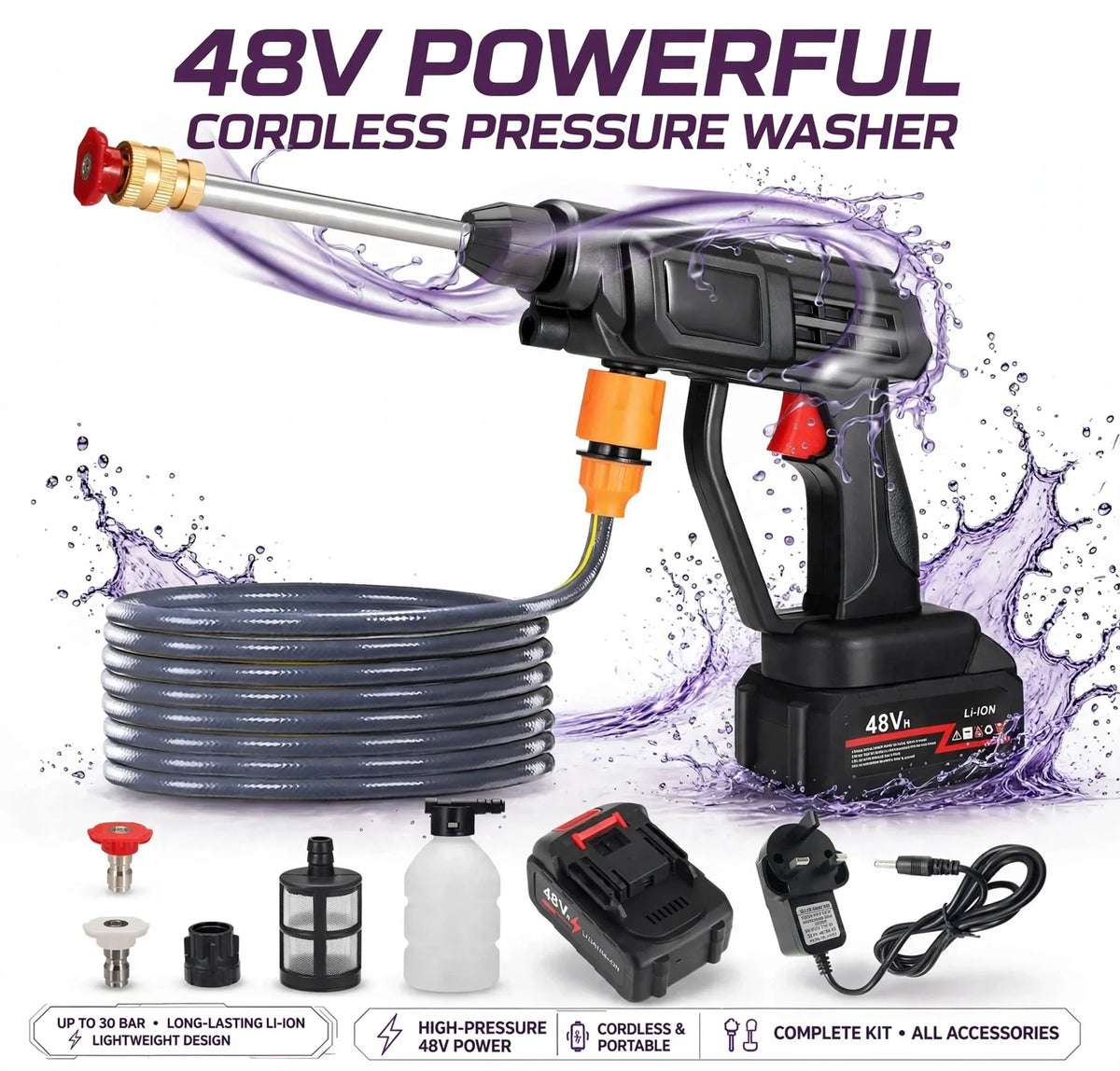 High Pressure Water CLEANING GUN